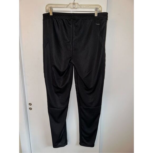 Adidas Women’s Black White Stripe Jogger Track Pants Large EUC - Picture 6 of 13